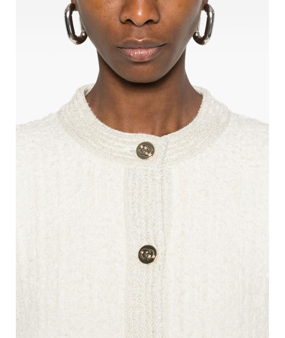 GUCCI Бежевый шерстяной кардиган, фото 4