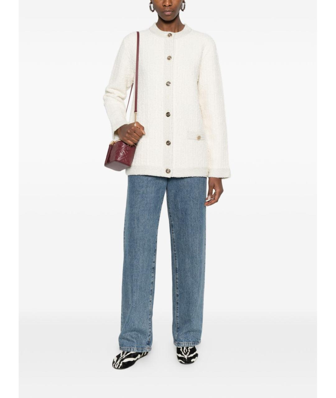 GUCCI Бежевый шерстяной кардиган, фото 2