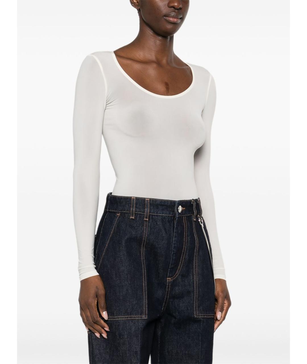 WOLFORD Белое боди, фото 4