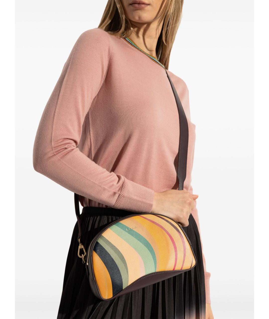 PAUL SMITH Мульти кожаная сумка через плечо, фото 3