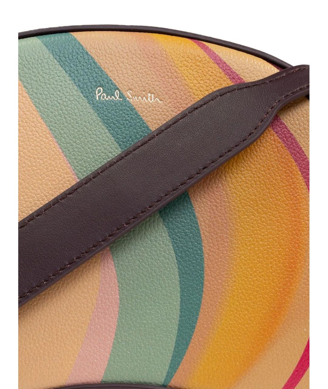 PAUL SMITH Мульти кожаная сумка через плечо, фото 6