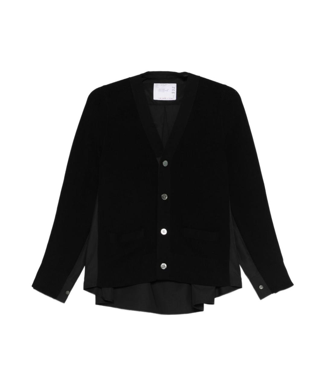 SACAI Черный кардиган, фото 1