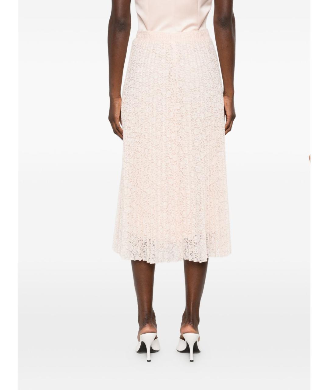 ERMANNO SCERVINO Бежевая полиэстеровая юбка миди, фото 3