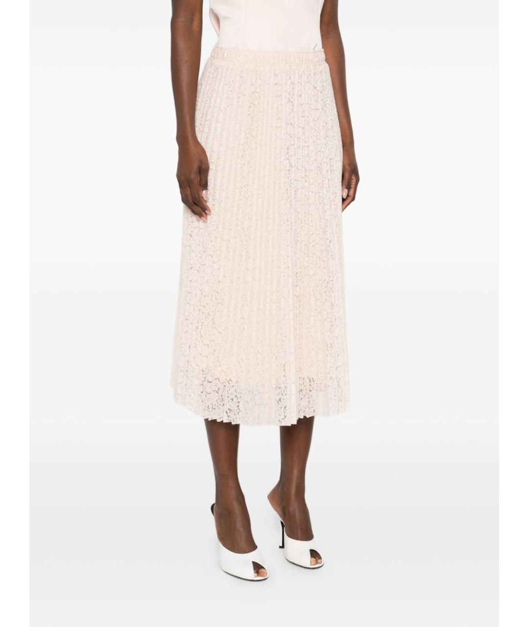 ERMANNO SCERVINO Бежевая полиэстеровая юбка миди, фото 2