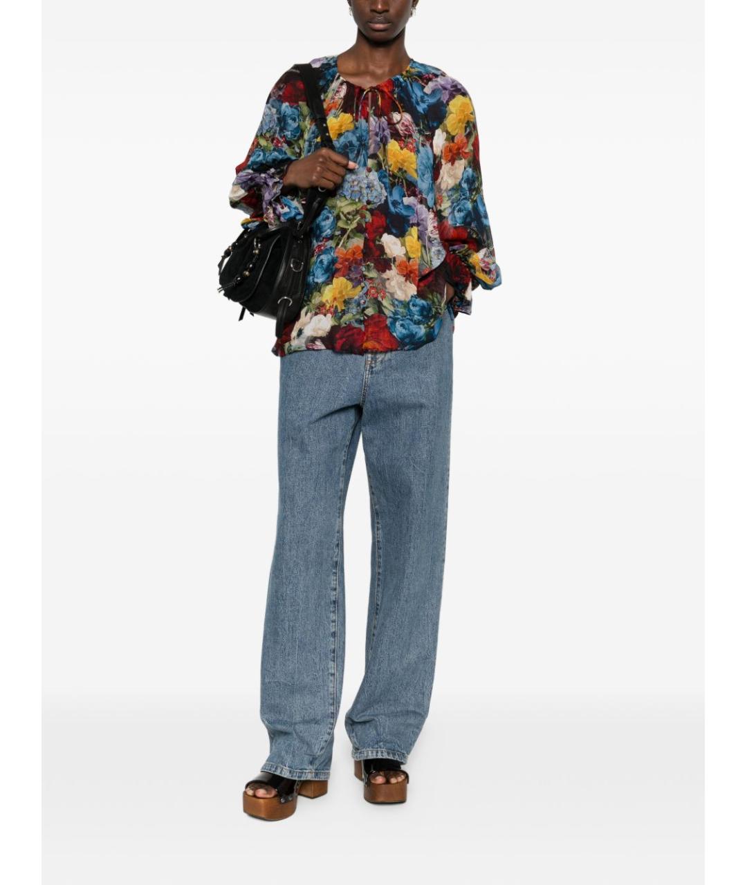 ALICE+OLIVIA Мульти вискозная блузы, фото 3