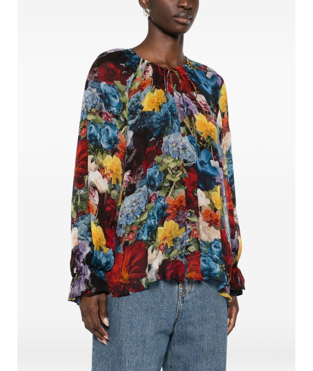 ALICE+OLIVIA Мульти вискозная блузы, фото 4