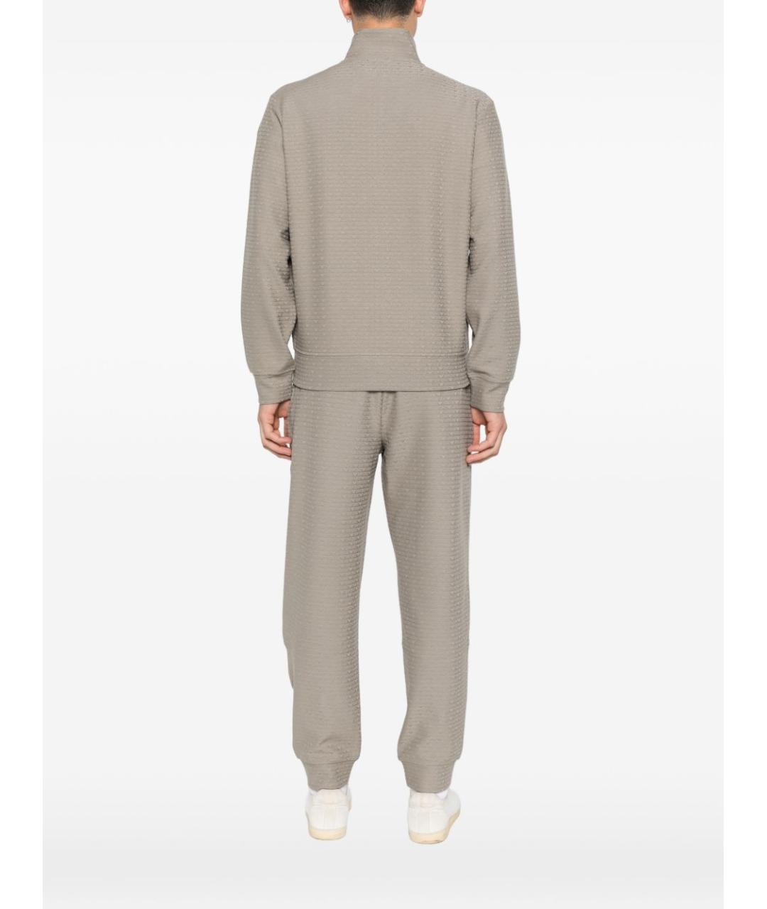 EMPORIO ARMANI Серый хлопковый джемпер / свитер, фото 5