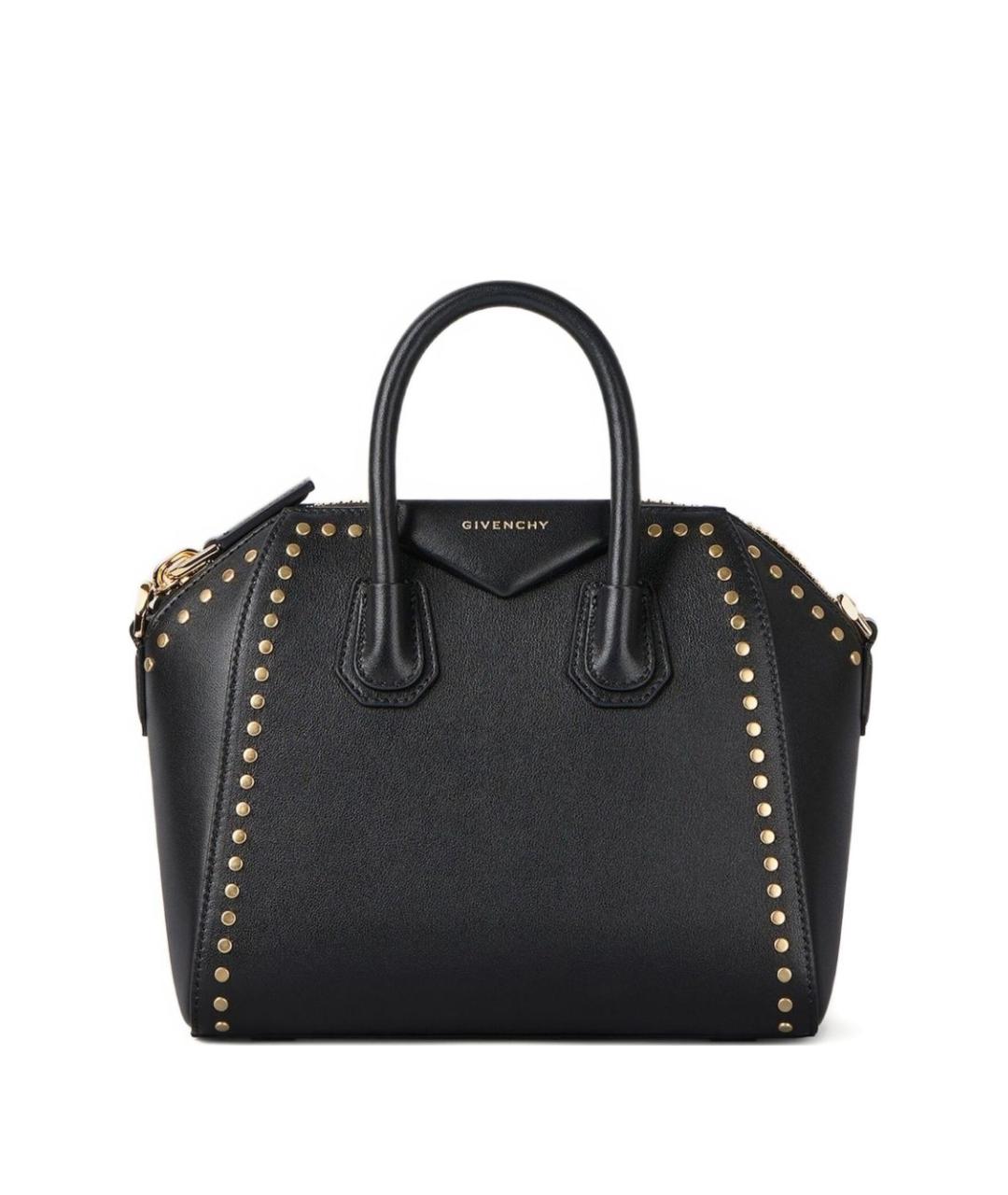 GIVENCHY Черная кожаная сумка с короткими ручками, фото 1