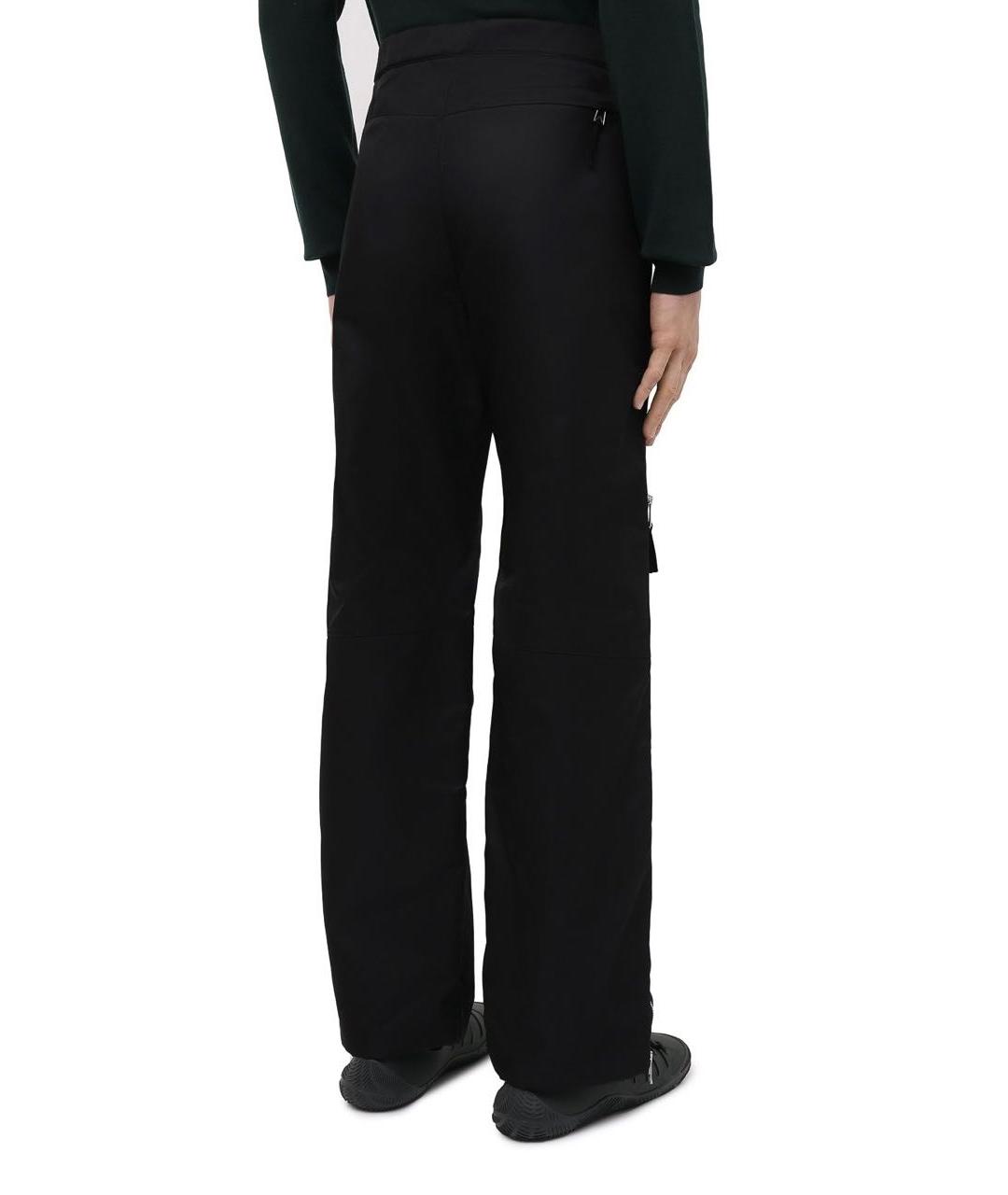 BOTTEGA VENETA Черные полиамидовые повседневные брюки, фото 7