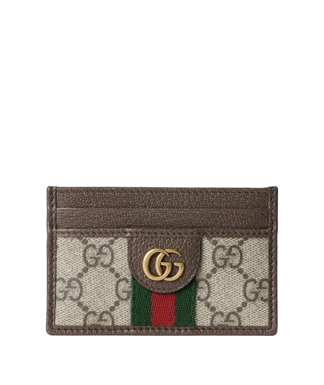 GUCCI Коричневый кардхолдер, фото 1