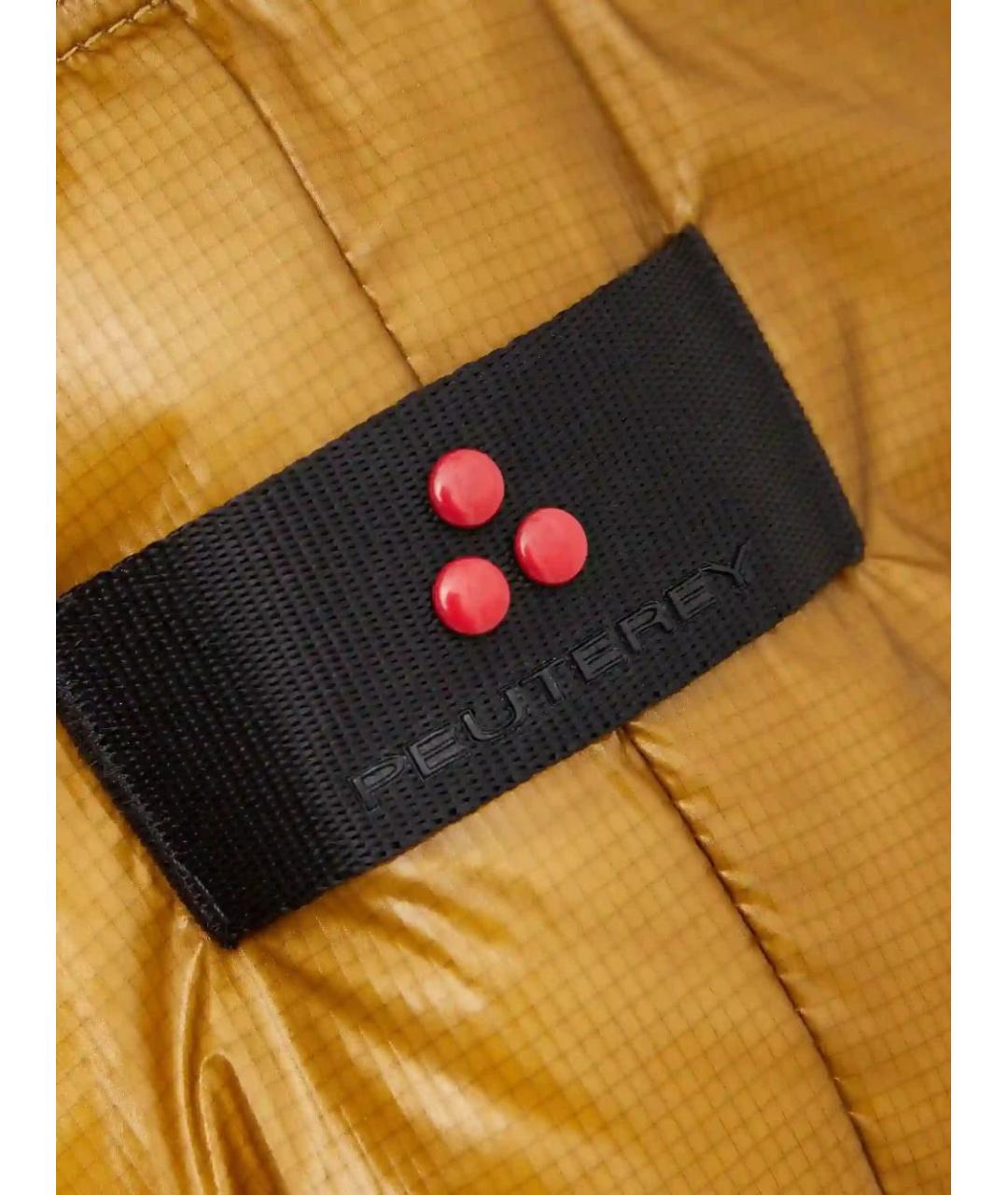 PEUTEREY Желтый полиамидовый пуховик, фото 2