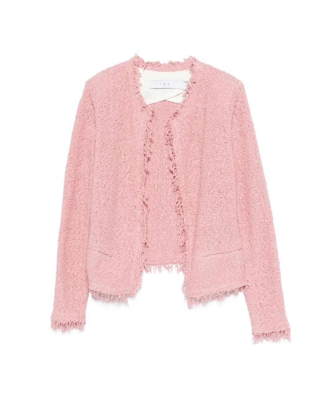 IRO Розовый хлопковый жакет/пиджак, фото 1