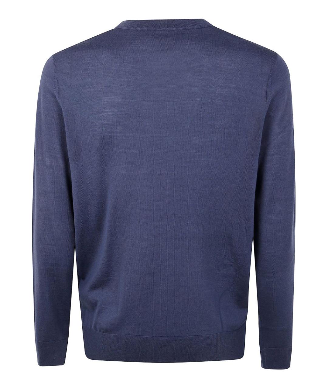 PAUL SMITH Голубой шерстяной джемпер / свитер, фото 3