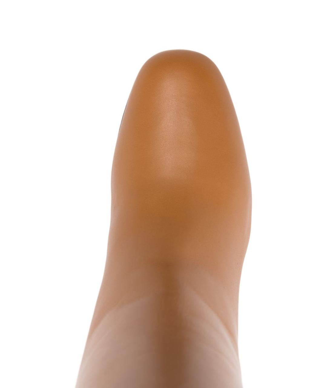 CELINE Коричневые кожаные сапоги, фото 3