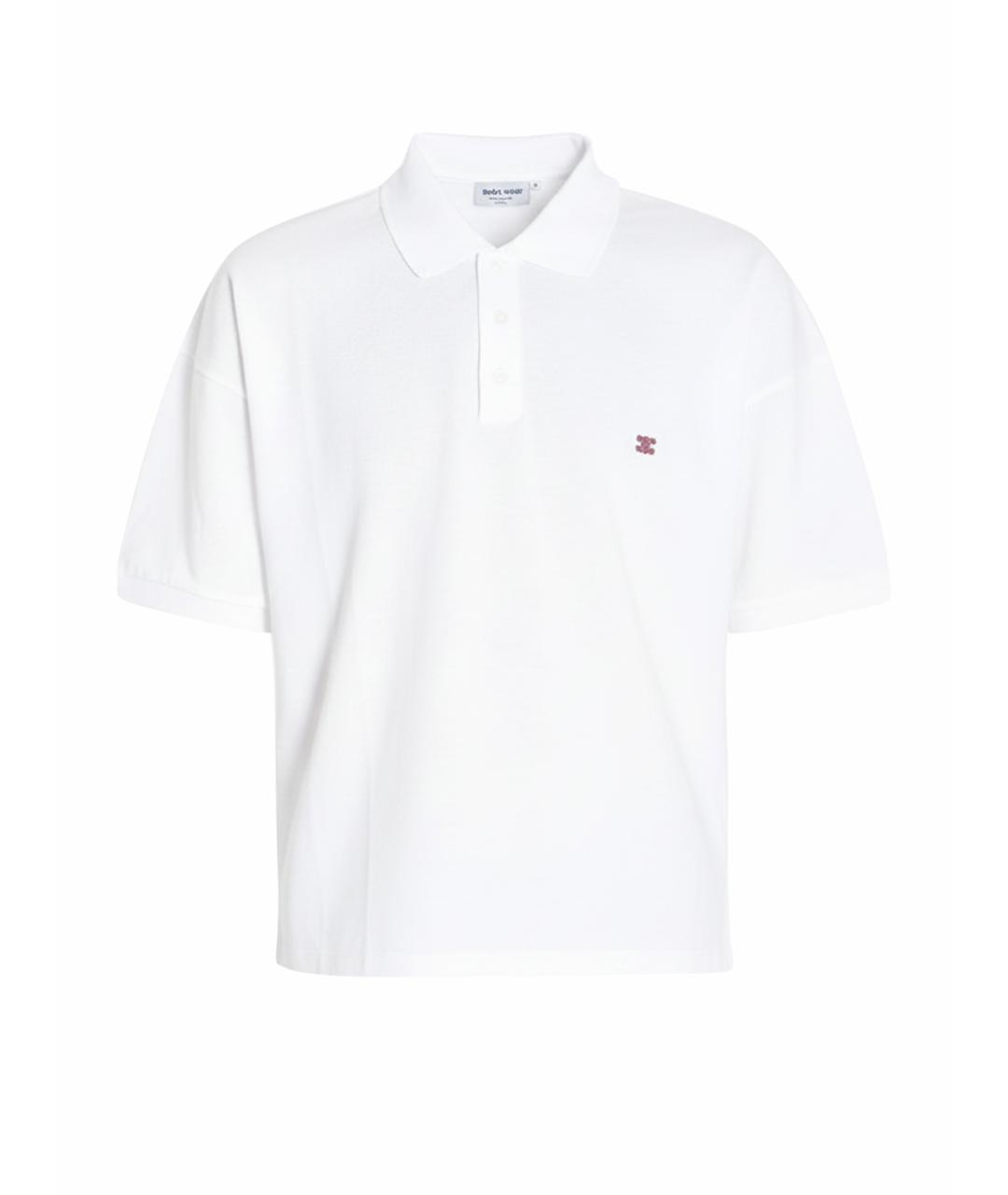 CELINE Белое хлопковое поло с коротким рукавом, фото 1