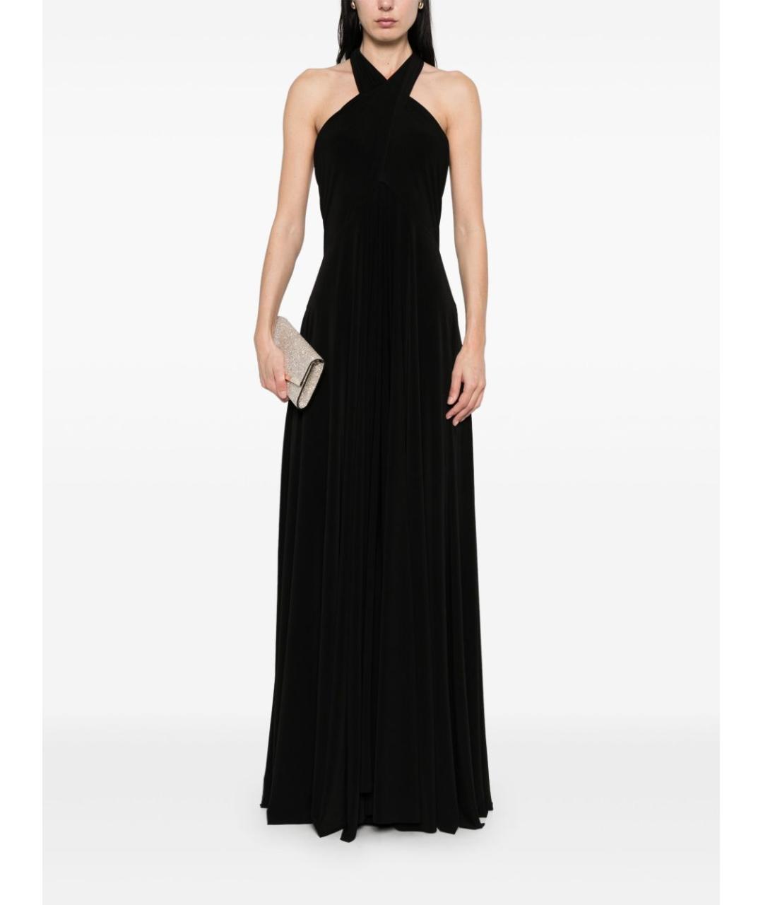 NORMA KAMALI Черное полиэстеровое вечернее платье, фото 6