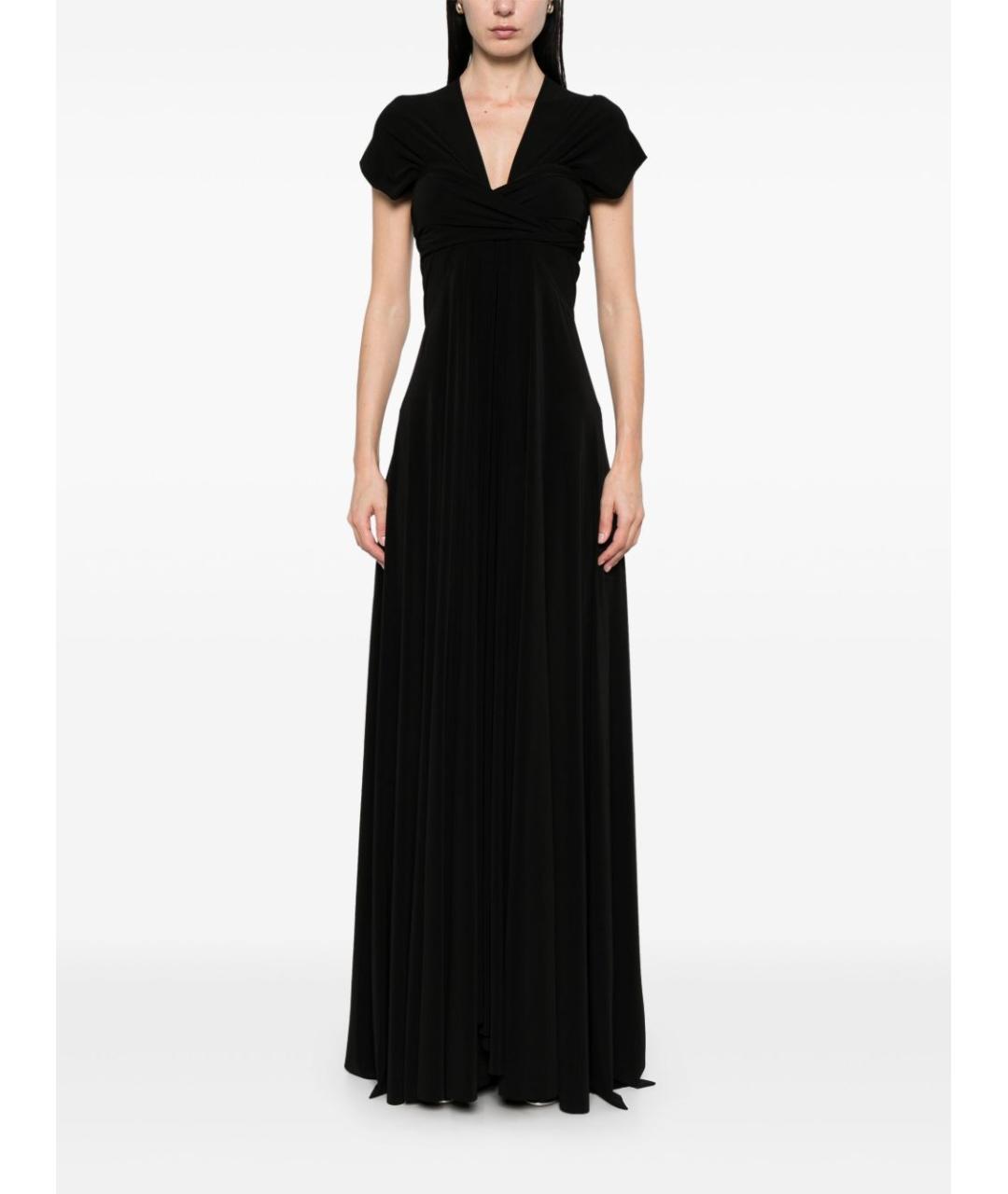 NORMA KAMALI Черное полиэстеровое вечернее платье, фото 2