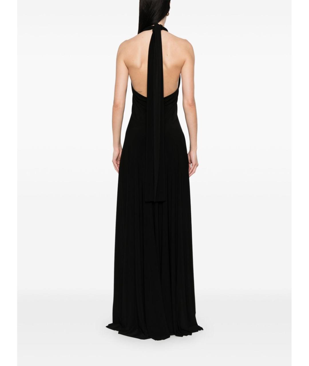 NORMA KAMALI Черное полиэстеровое вечернее платье, фото 3
