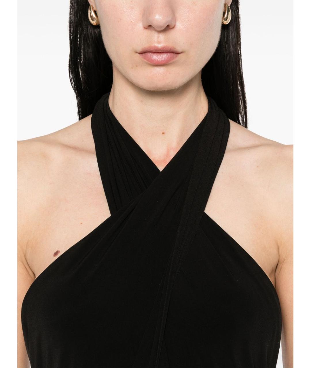 NORMA KAMALI Черное полиэстеровое вечернее платье, фото 5