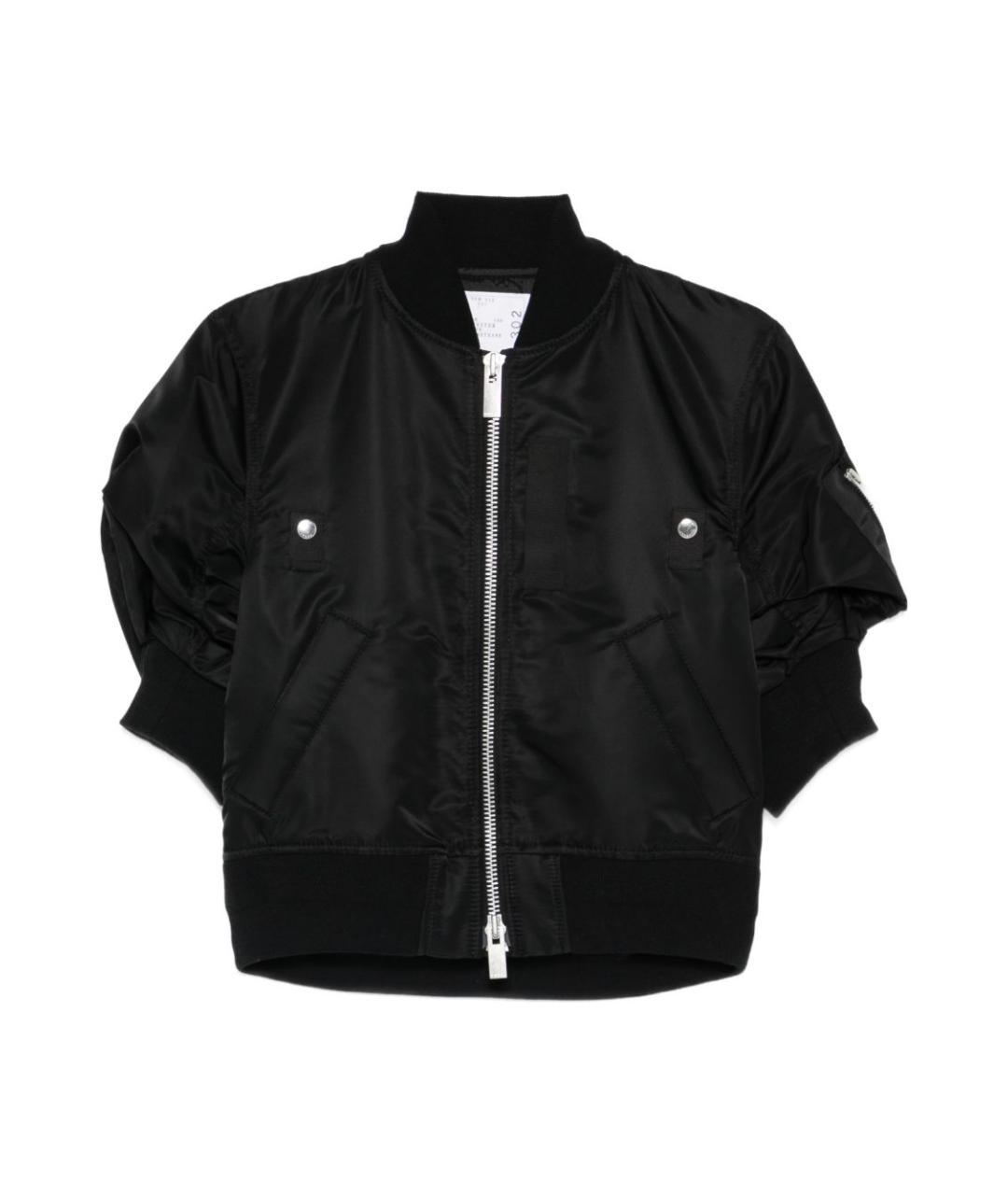 SACAI Черная полиамидовая куртка, фото 1