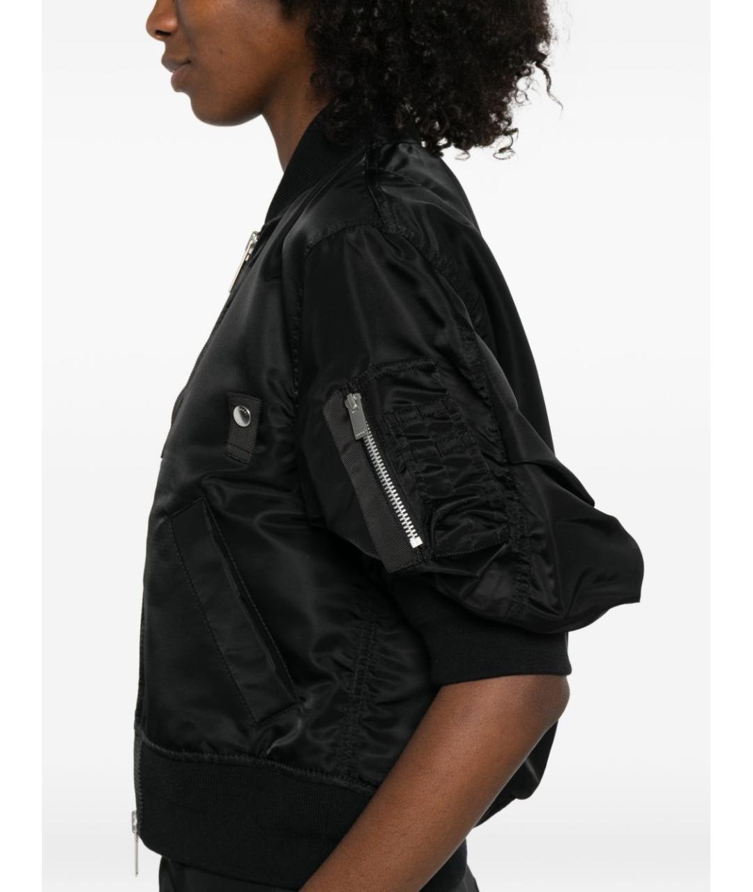 SACAI Черная полиамидовая куртка, фото 2