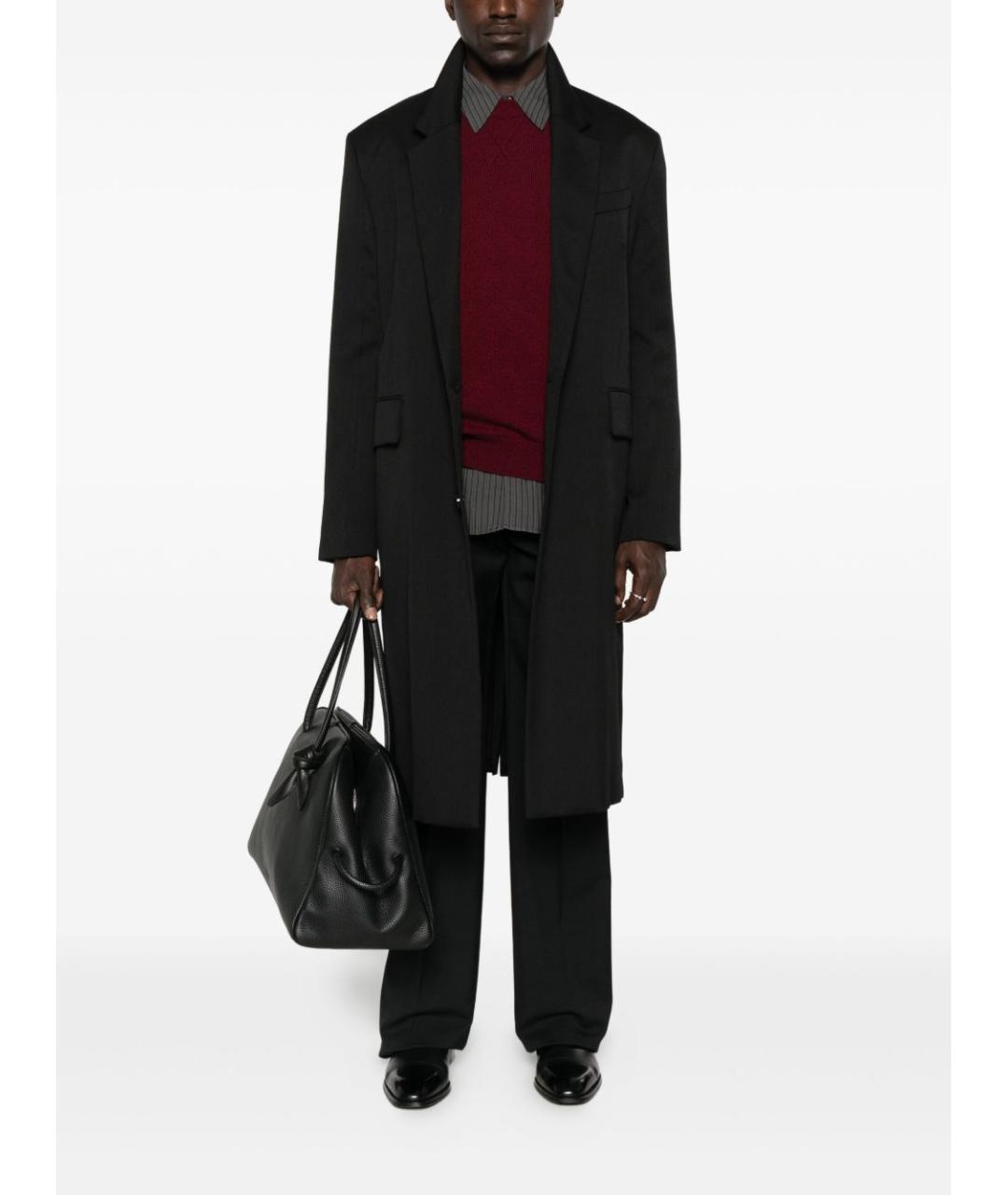 PAUL SMITH Бордовый шерстяной джемпер / свитер, фото 4