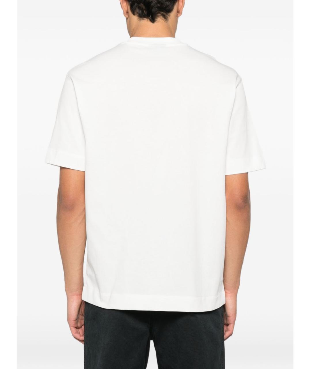 EMPORIO ARMANI Белая хлопковая футболка, фото 2