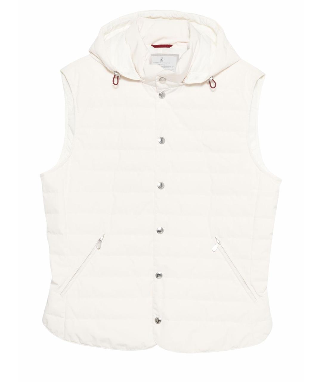 BRUNELLO CUCINELLI Белый полиэстеровый жилет, фото 1