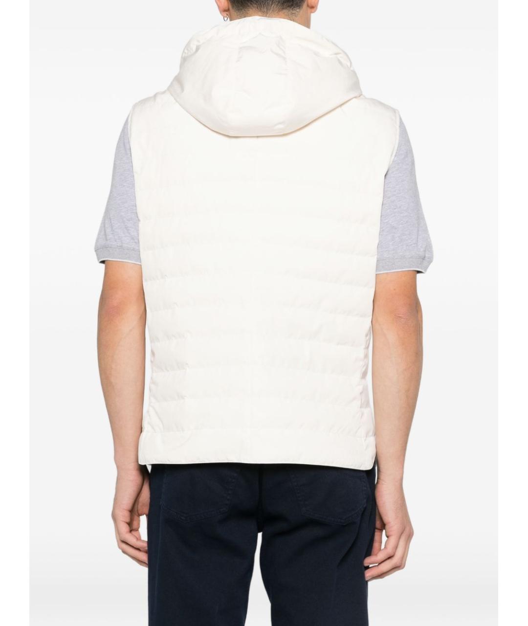 BRUNELLO CUCINELLI Белый полиэстеровый жилет, фото 5