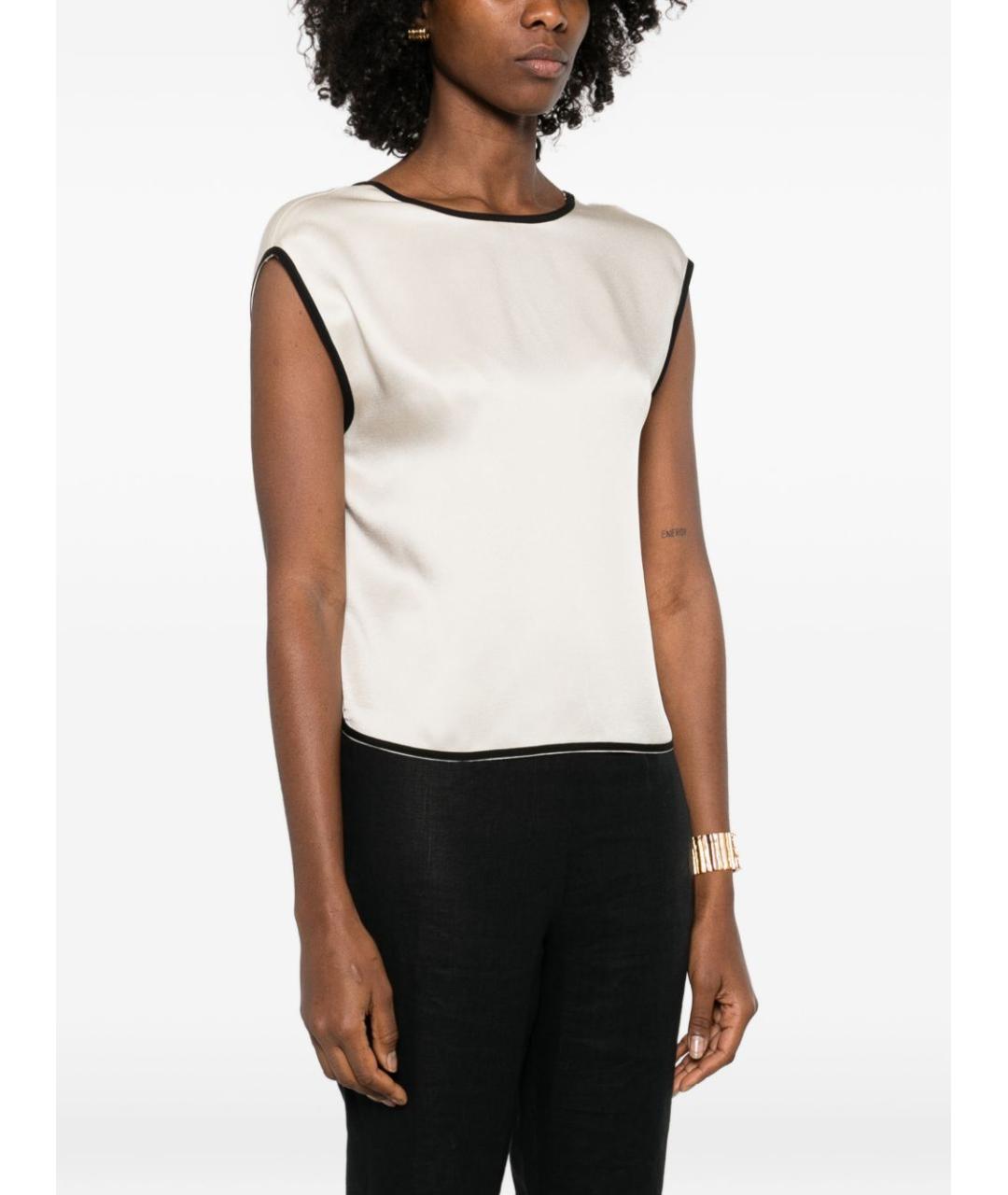 FORTE FORTE Белая блузы, фото 4