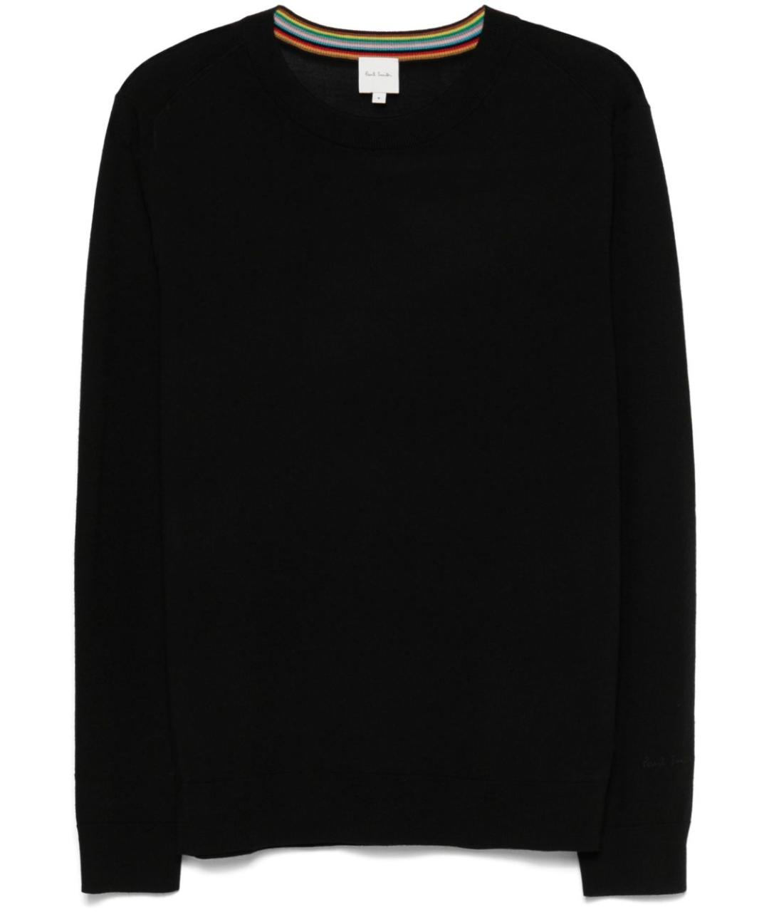PAUL SMITH Черный шерстяной джемпер / свитер, фото 1