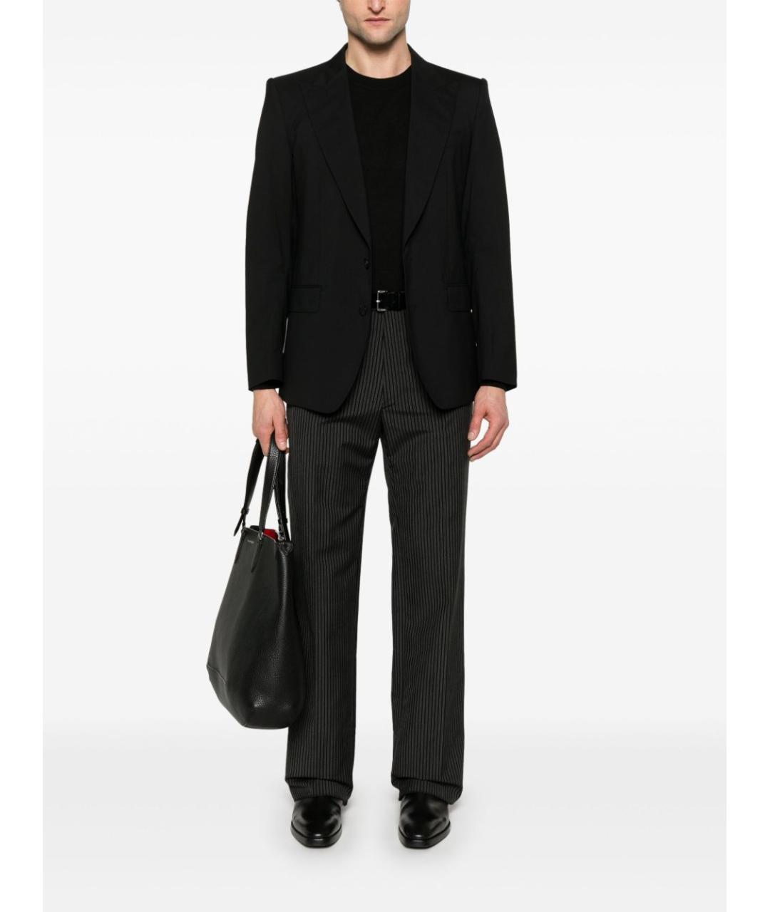 PAUL SMITH Черный шерстяной джемпер / свитер, фото 2