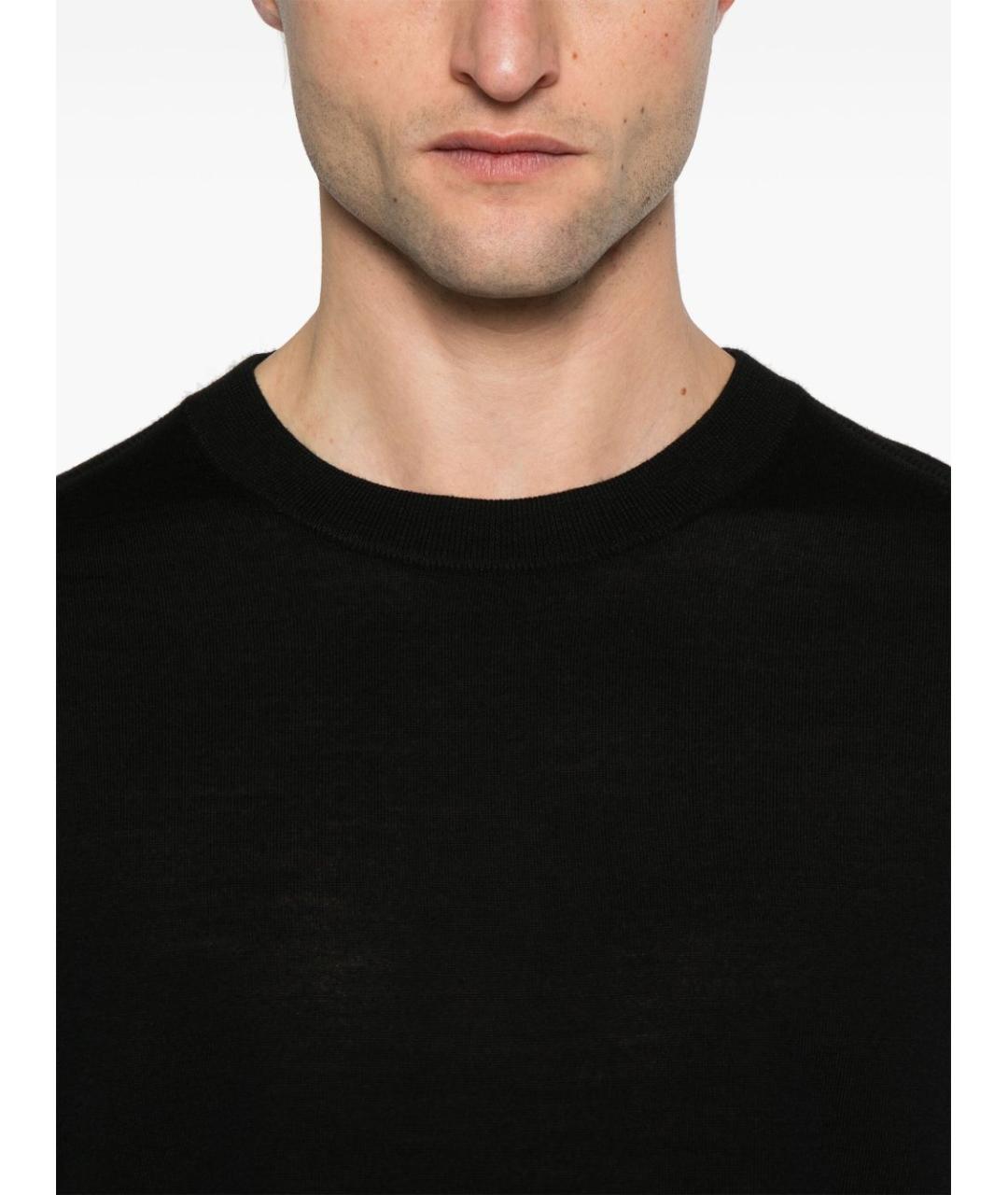 PAUL SMITH Черный шерстяной джемпер / свитер, фото 5
