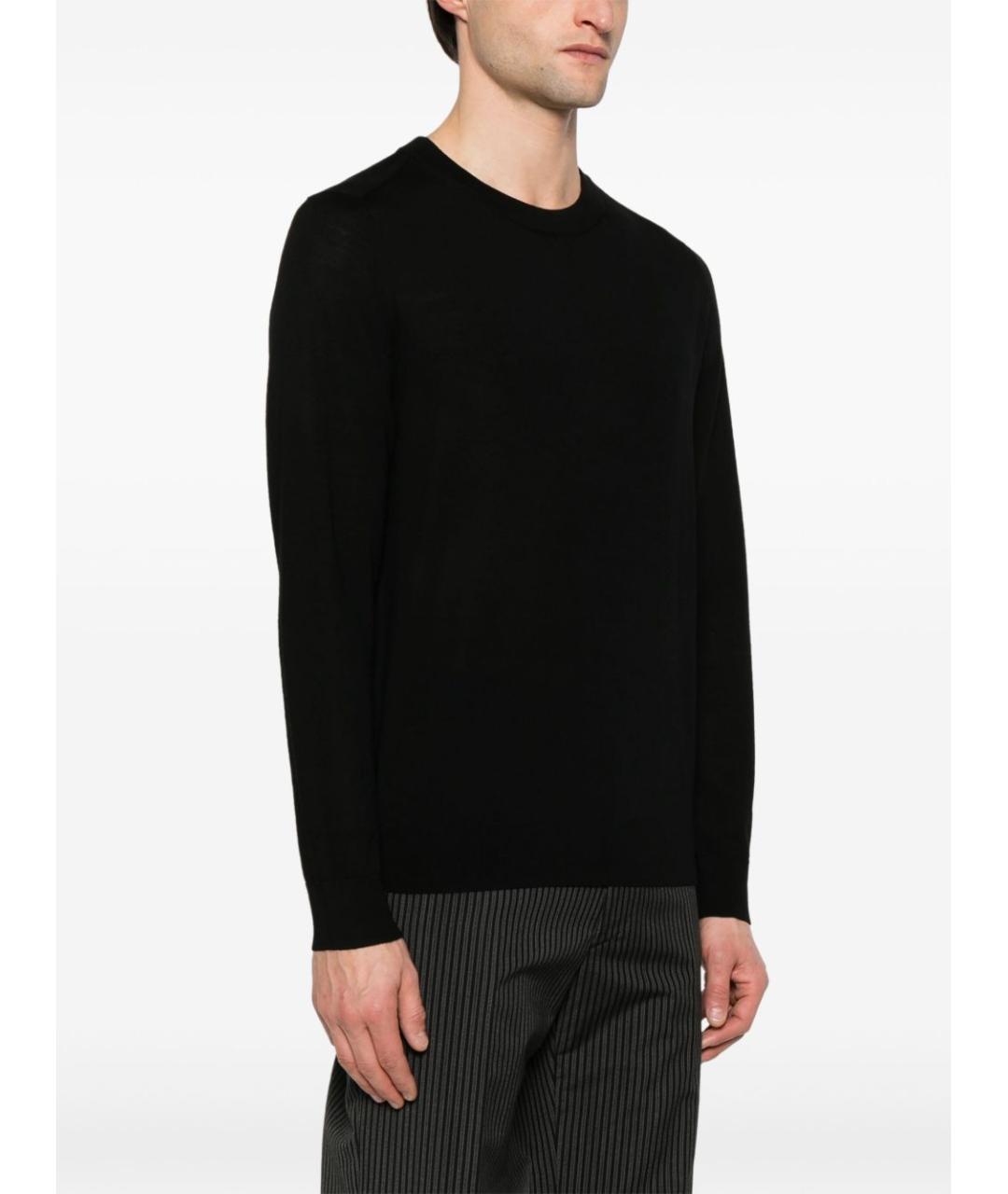 PAUL SMITH Черный шерстяной джемпер / свитер, фото 3
