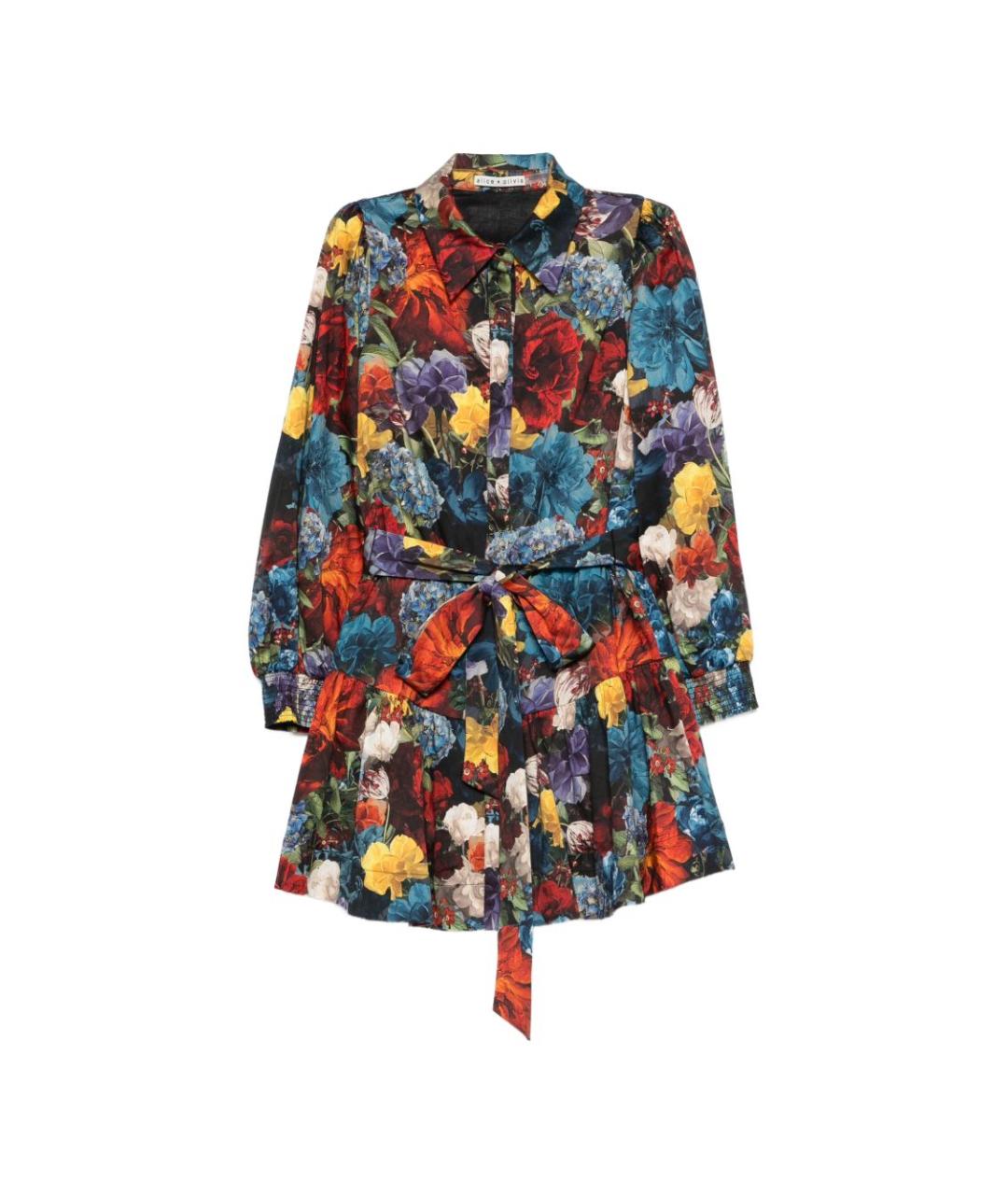 ALICE+OLIVIA Мульти хлопковое повседневное платье, фото 1