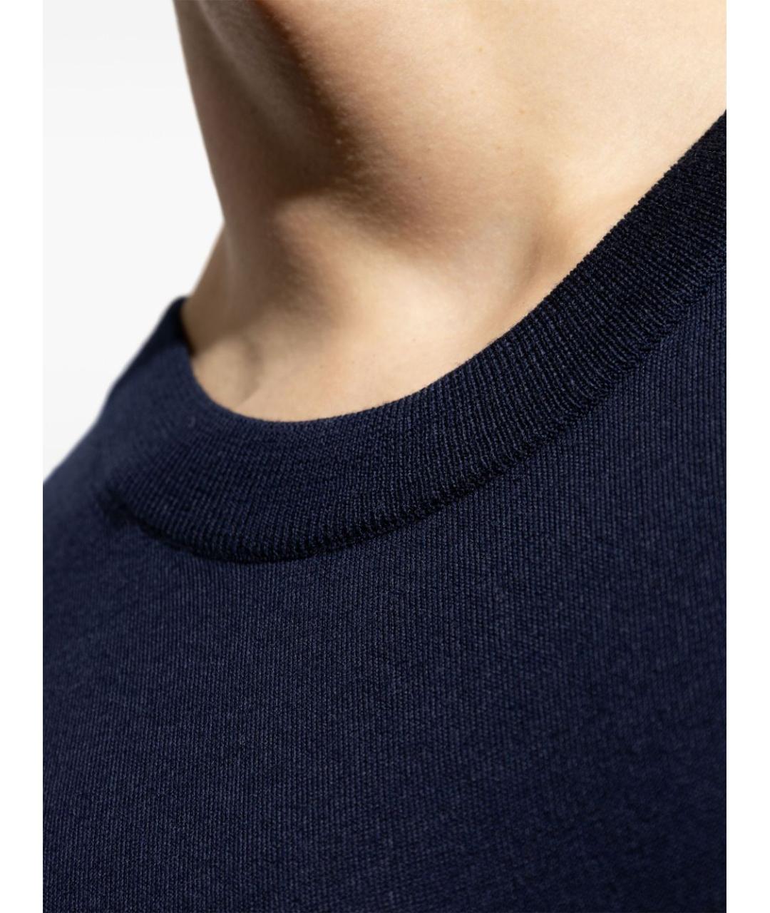 PAUL SMITH Синий шерстяной джемпер / свитер, фото 4