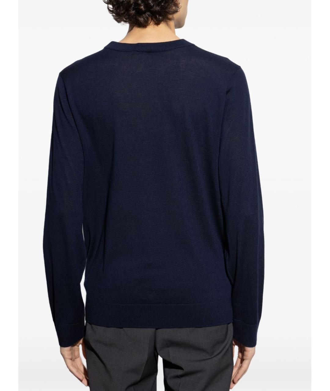 PAUL SMITH Синий шерстяной джемпер / свитер, фото 5