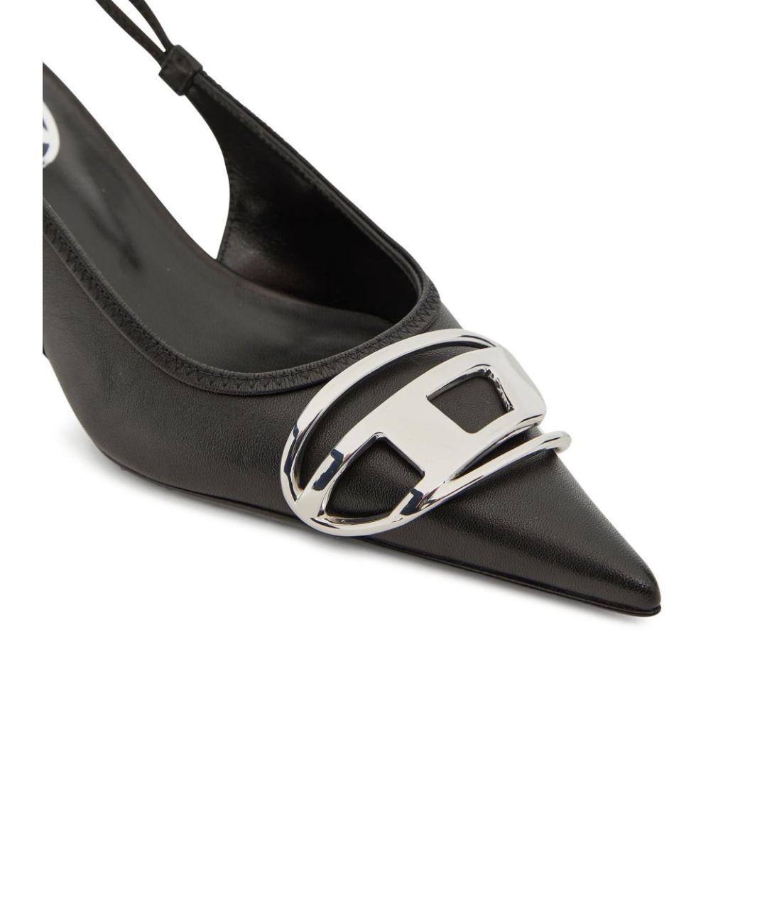 DIESEL Черные кожаные туфли, фото 2