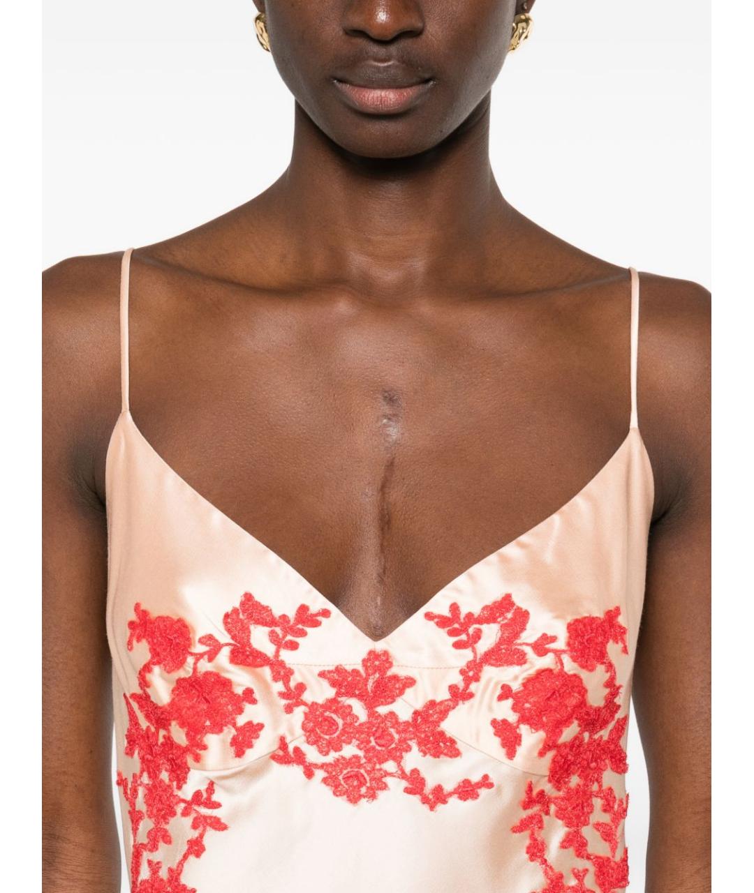 ERMANNO SCERVINO Бежевое вискозное платье, фото 4