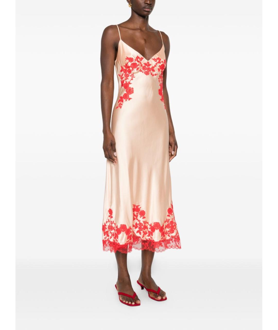 ERMANNO SCERVINO Бежевое вискозное платье, фото 3