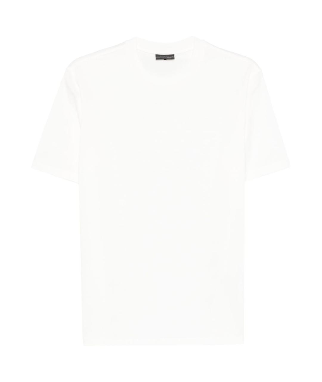 EMPORIO ARMANI Белая хлопковая футболка, фото 1