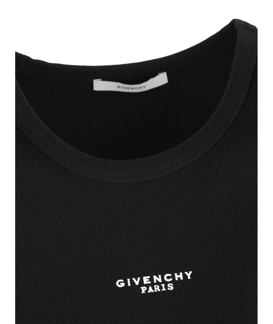 GIVENCHY Черная хлопковая майка, фото 4