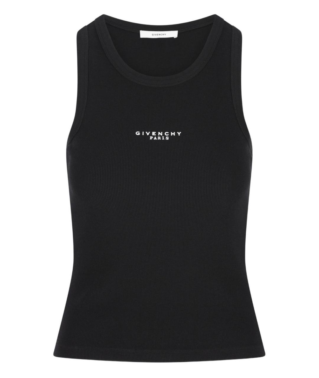 GIVENCHY Черная хлопковая майка, фото 1