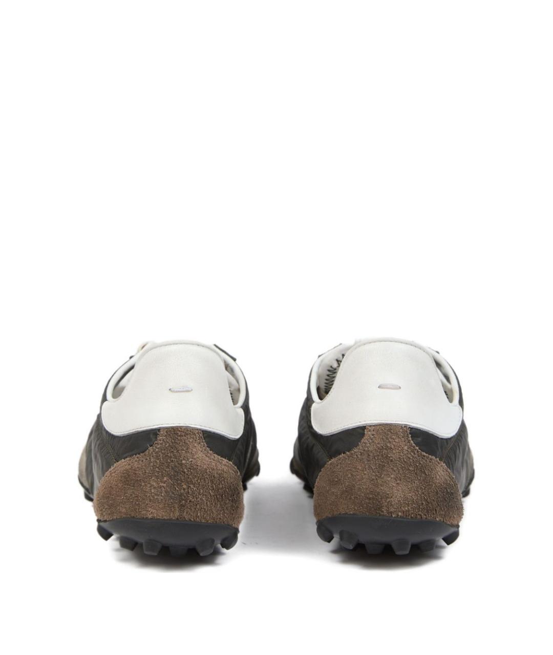 MAISON MARGIELA Зеленые синтетические низкие кроссовки / кеды, фото 2