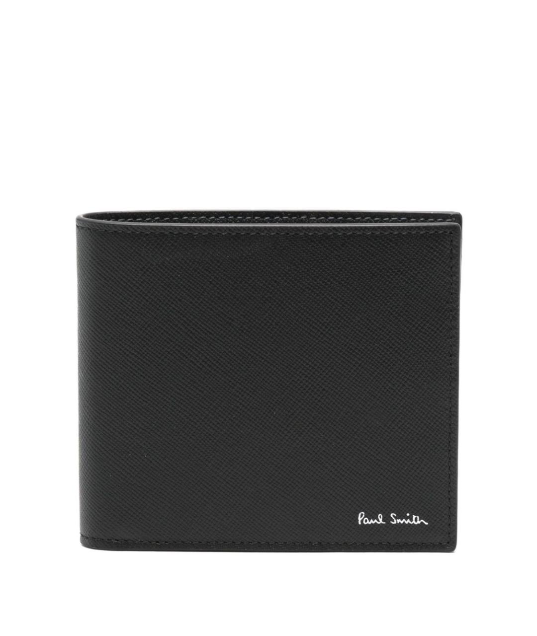 PAUL SMITH Черный кожаный кошелек, фото 1