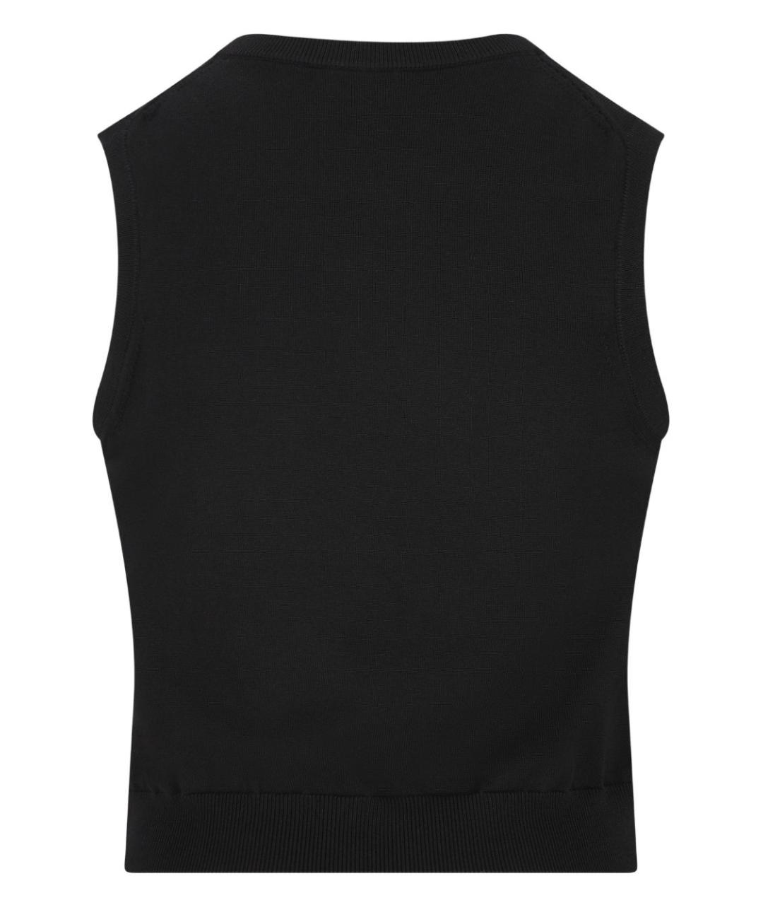 CELINE Черная шерстяная жилетка, фото 3