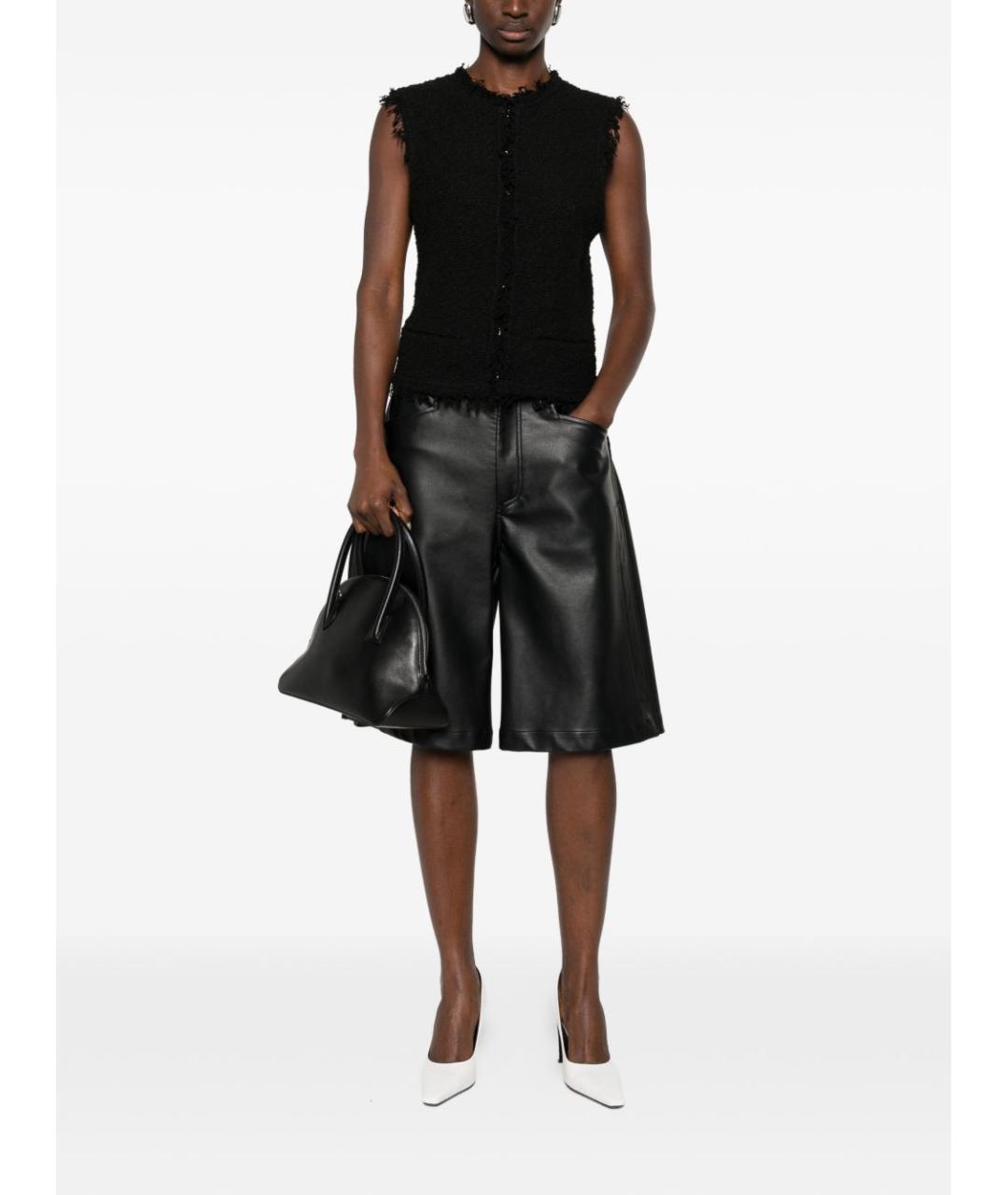 IRO Черная хлопковая жилетка, фото 5