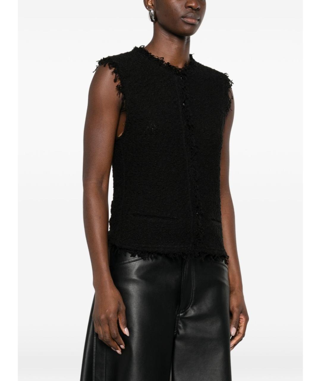 IRO Черная хлопковая жилетка, фото 2