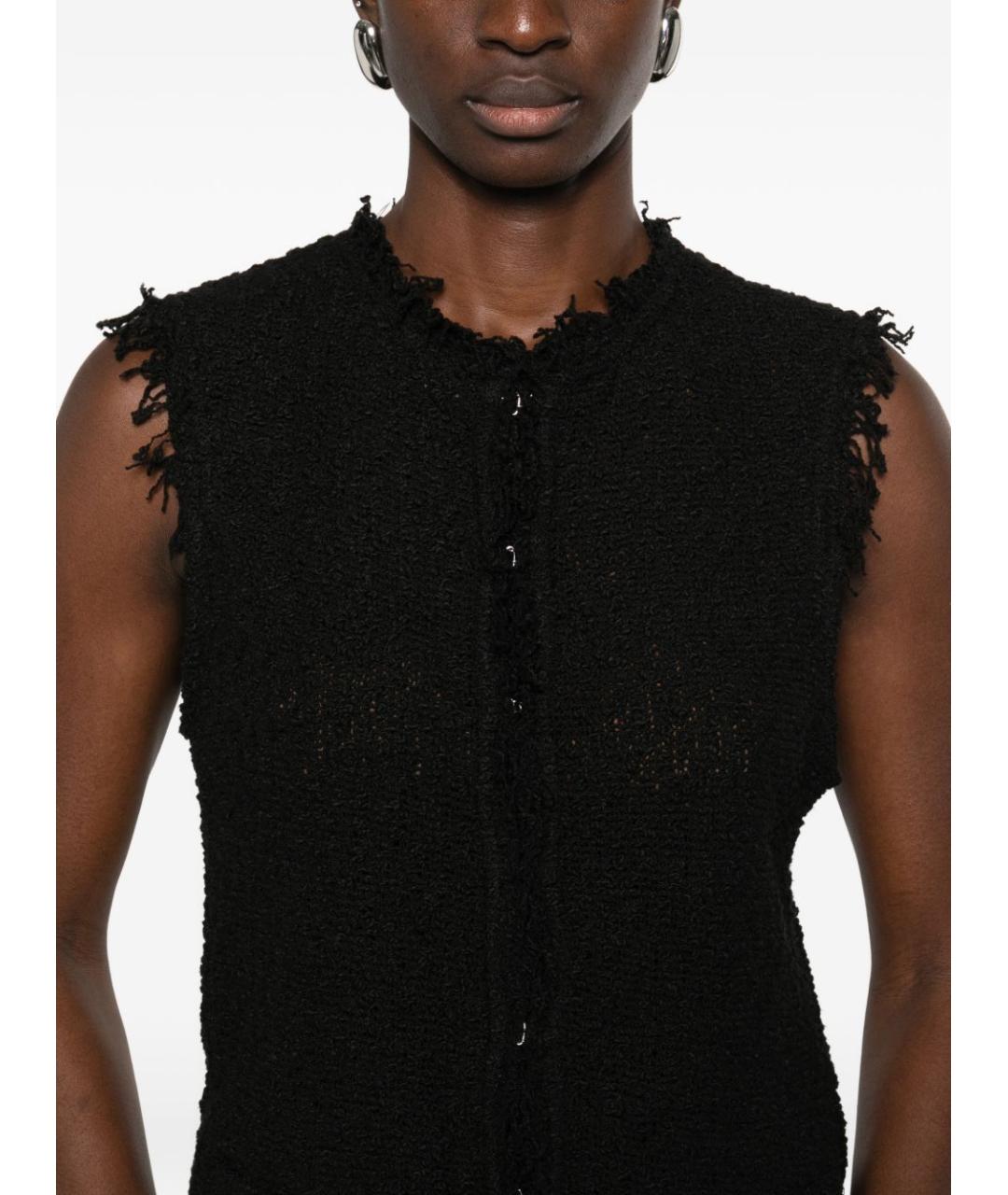 IRO Черная хлопковая жилетка, фото 4