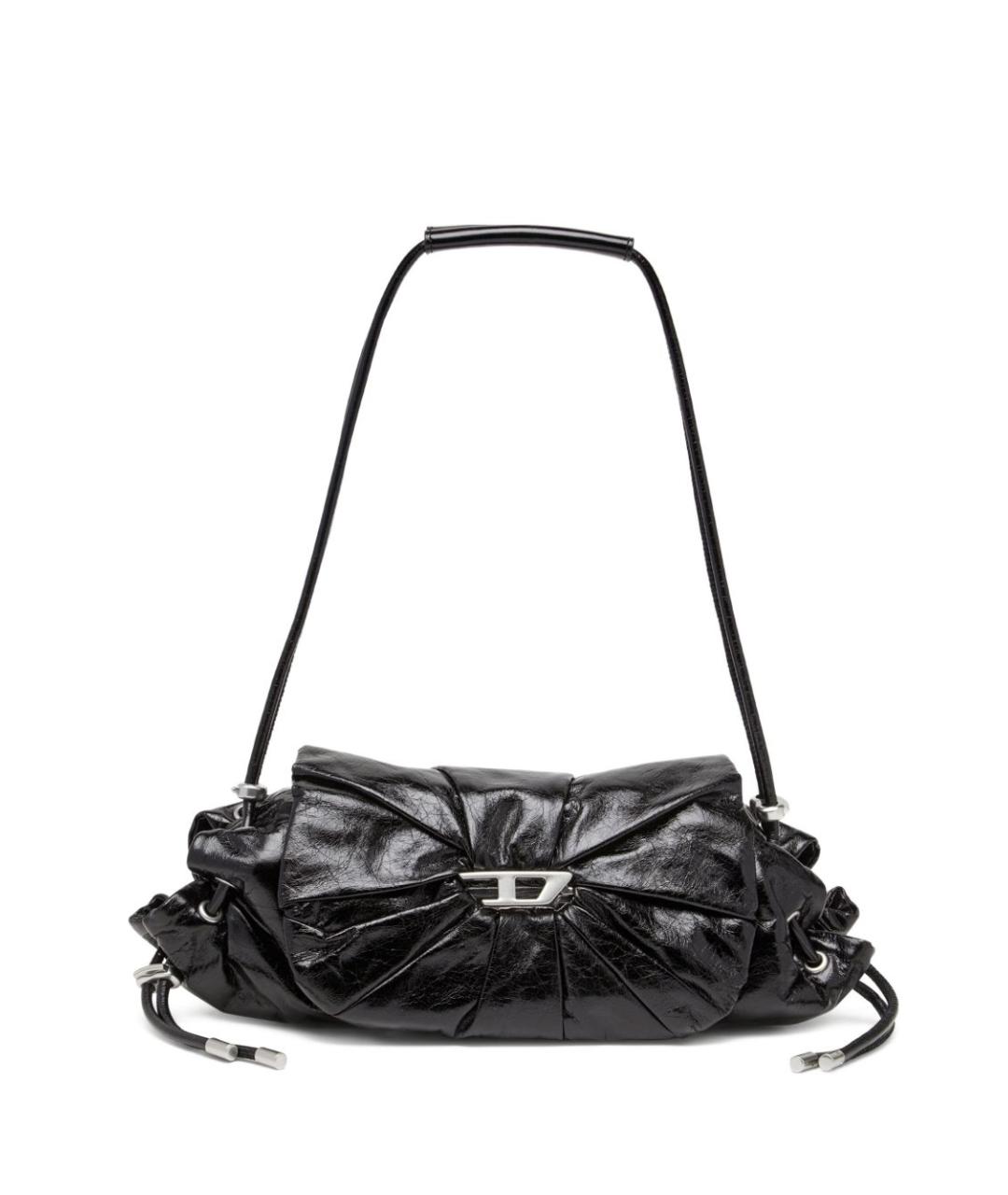 DIESEL Черная кожаная сумка через плечо, фото 1